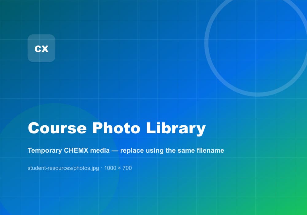 CHEMX course photos